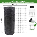 Mklsit Deer Netting Fence, 8ftx100ft Garden Netting Heavy Duty Bird Netting