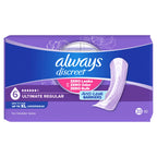 Always Discreet Adult Incontinence Pads for Women, Drier, 6 Drop Regular Length, Extra Heavy Absorbency, Pads for Bladder Control Management, Bladder Leaks, & Postpartum Pads, 66ct