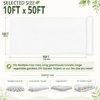 10Ft x 50Ft Garden Netting, Fine Mesh Insect Netting for Plant Protection