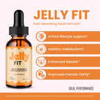 Jelly Fit Drops, Official JellyFit Supplement Drops with All Natural Ingredients - Maximum Strength, Advanced Formula Overall Health & Wellness, Premium Jelly Fit Droppers Support Reviews (2 Pack)