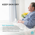 QuickChange Men’s Overnight Adult Incontinence Wrap (Pad), Maximum Absorbency, Holds 17oz Dry to The Touch, Disposable, Fragrance Free, One Size Fits All, Catheter Replacement, 25 Count (25)