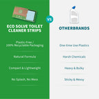 Toilet Bowl Cleaner Strips, Eco-friendly, Non-toxic, Septic Safe, Removes Odors & Stains, Plastic-free, Natural Toilet Bowl Cleaner for Quick and Easy Cleaning, Toilet Fresheners (180 count)