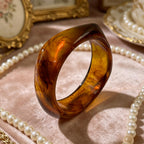 5 PCS Acrylic Resin Bracelet Set For Women Chunky Acrylic Resin Bangles