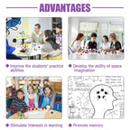 Swpeet 125 Pcs Molecular Model Kit for Inorganic & Organic Molecular Model Teacher and 16 Years and Over Student Kit - 54 Atoms & 70 Links & 1 Short Link Remover Tool - Science Toys