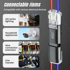 Double Wire Plug in Connector with Locking Buckle, Flame Retardant Locking Wire Quick Connectors, Suitable for Emergency Repairs, Home and Automotive Wiring, Easy to Use (50PCS for 18-22 AWG)