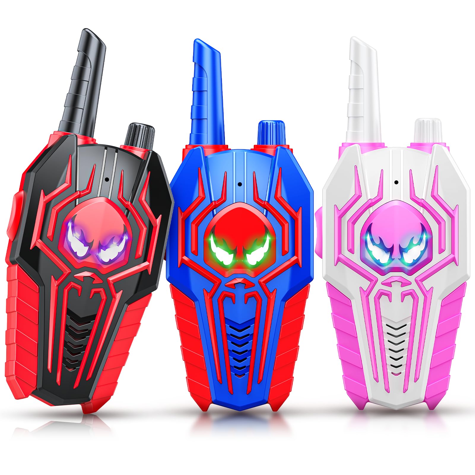 Cool Walkie Talkies for Kids Boys: 3 Pack Kids Walkie Talkies Toys Christmas Birthday Gifts for 3 4 5 6 7 8 Year Old Girls Boys Grandkids Camping Outdoor Toys Stocking Stuffers Boy Girl Gift Age 3-8
