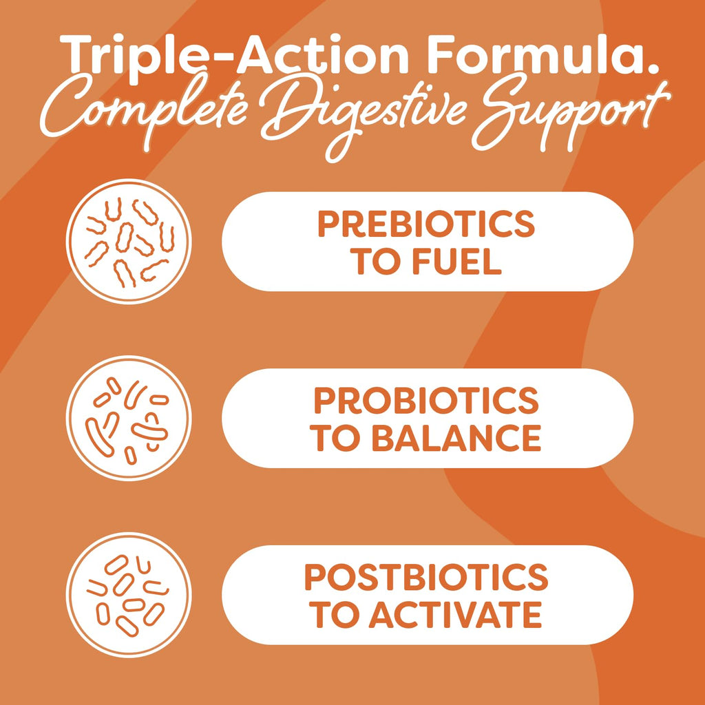 Probulin Total Care Probiotic Supplement, Daily Gut, Digestive, and Immune Health Probiotics Capsules for Men and Women, 20 Billion CFU, Vegan, 30 Count Box