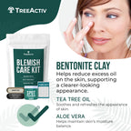 TreeActiv Milia Spot Treatment 3 Piece Tool Set, Milia Remover Set, Includes 12ml Overnight Milia Remover Cream with Bentonite Clay and Aloe Vera, Milia Extractor Tool Kit Acne Treat