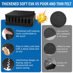 TIXANF 1/2" Extra Thick Hot Tub Mat,85IN Large Hot Tub Mat for Inflatable Tub,Hot Tub Pad Foundation,Eva Foam Padding for Indoor Outdoor,Inflatable Hot Tub Accessories