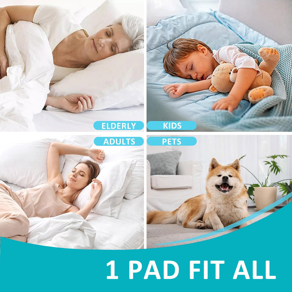 KANECH Extra Large Waterproof Mattress Pad Protector for Bed with Straps -76"x80" King Size - Heavy Absorbency Washable Incontinence Bed Pads - Reusable Underpads for Adults, Elderly