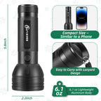 ESCO LITE UV Flashlight Black Light, 51 LED 395 nM Ultraviolet Blacklight Detector for Dog Urine, Pet Stains and Bed Bug