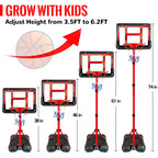 Toy Basketball Hoop, Adjustable Height Basketball Hoop Indoor Toys