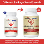 Besibest Ubiquinol CoQ10-600mg-Softgel, Active Coq10 Ubiquinol Supplement with Vitamin E & Omega 3, 6, 9, High Absorption-Coenzyme-Q10, Powerful Antioxidant for Energy Production, Tested, 60 Count