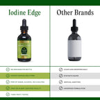 Go Nutrients Iodine Edge – Organic Nascent Iodine Liquid Supplement for Thyroid Support, Energy, Immune & Cognitive Health – High Absorption Drops - Natural Tincture for Women & Men – 1 oz