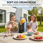 Lifecreek 98oz Slushie Machine for Home with No Ice Needed, 6 Preset Programs, Self-Cleaning Function, Quiet Operation, Perfect for Making Frozen Margaritas, Milkshakes, Smoothies, Frappes,Blue