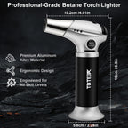 TBTeek Kitchen Butane Torch with Safety Lock for Baking, Crafts & Steak