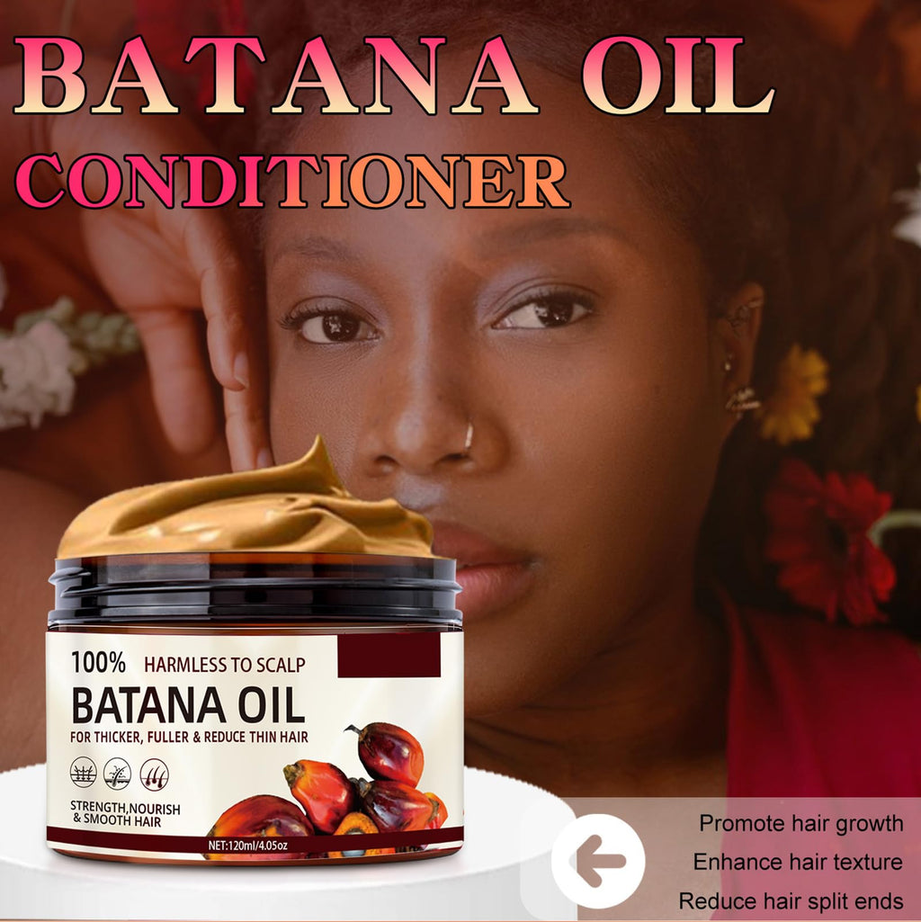 NEWUREHO 2 Bottles Batana Oil for Hair Growth, 100% Unrefined Natural Batana Oil Revitalized Hair Strength, Organic Raw Batana Conditioner For Men and Women
