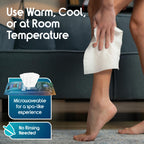 Body Wipes for adults bathing Rinse Free | Adult Wash Cloths Extra Large, Bathing Wipes for Incontinence, 8"x 8" In (192 count Bulk Pack) | By Inspire