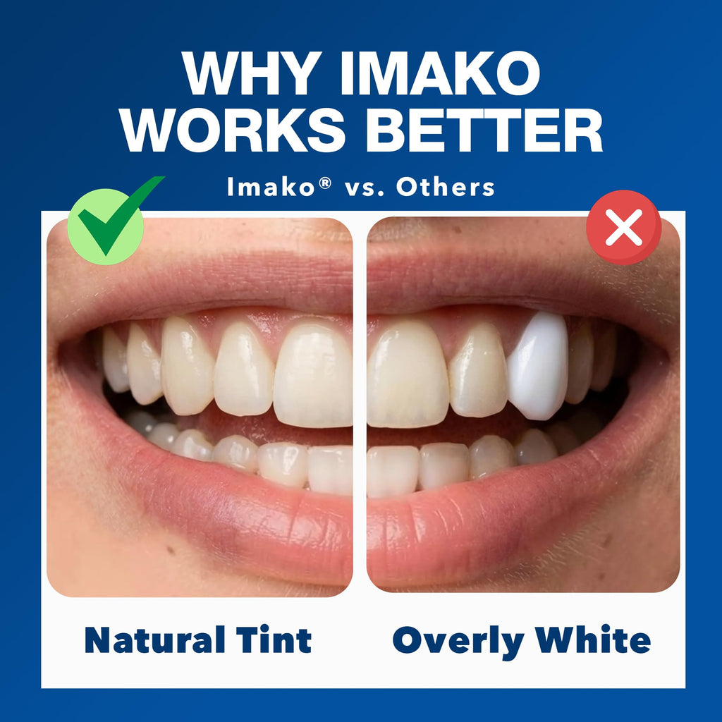 Imako Tooth Tinted Plastic - Natural Color - Temporary Tooth - Made in USA