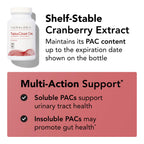 Theralogix TheraCran One Cranberry Capsules - 90-Day Supply - Supplement for Men & Women - to Support Urinary Tract Health* - 36mg Soluble PACs per Capsule - NSF Certified, 90 Count (Pack of 1)