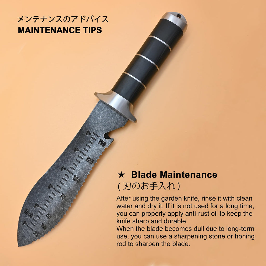 TONMA Hori Hori Garden Knife, Made in Japan, Garden Trowel, TGK-2