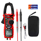 KAIWEETS HT206B Digital Clamp Meter T-RMS 6000 Counts, Multimeter Voltage Tester Auto-ranging, Measures Current Voltage Temperature Capacitance Resistance Diodes Continuity Duty-Cycle (AC Clamp Meter)