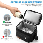 MIYCOO Lunch Bag & Lunch Box for Men Women, Double Deck & Leakproof