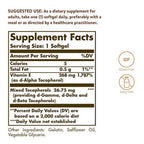 Solgar Vitamin E 268 MG (400 IU) (d-Alpha Tocopherol&Mixed Tocopherols),100 Softgels-Supports Immune System&Skin Nutrition-Natural Antioxidant-Gluten Free,Dairy Free-100 Servings,(Pack of 2)