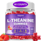 Sijigood 90 Count | L-Theanine Gummies for Kids & Adults, Strawberry Flavor