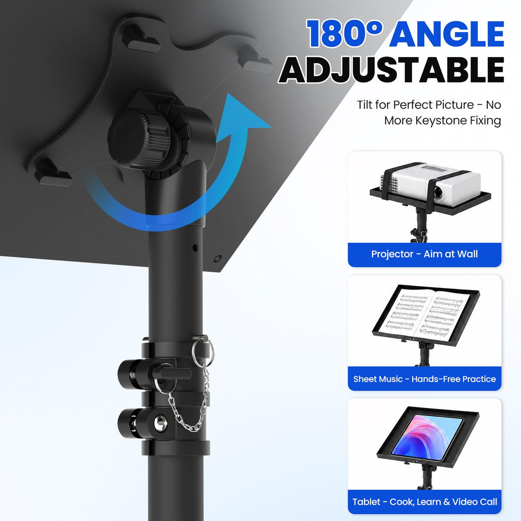 DECOSIS Projector Stand Tripod Laptop Stands Height Adjustable