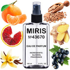 MIRIS No. 43670, Inspired by Deep Red, Long-Lasting Eau de Parfum for Women, Spray 3.4 Fl Oz / 100 ml
