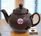 Cauldon Ceramics Classic Brown Betty Tea Pot | Hand Made 4 Cup Brown Betty Teapot | Made with Traditional Staffordshire Red Clay | Ceramic Teapot for Loose Leaf Tea or Teabags | 36 fl oz