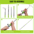 WORKPRO Crack Weeder, Stainless Steel Crevice Weeding Tool with Adjustable Long Handle (27"-54")