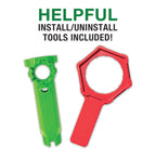 Fluidmaster K-400H-021-P8 PerforMAX 2-Inch Everything Toilet Repair Kit, Multicolor