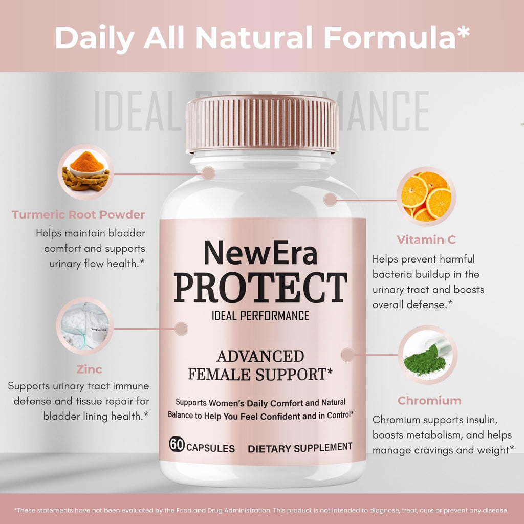 New Era Protect Capsules Bladder for Women, New Era Protect Supplement Pills Advanced Formula Women's Balance Support, Overall Health & Wellness - Maximum Strength Vitamins for Women Reviews (1 Pack)