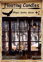Leejec 20Pcs Flameless Taper Floating Candles with Wand, Halloween Decor