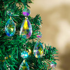 20 Pcs 38mm Teardrop Crystal Suncatcher Pendants Chandelier Decor