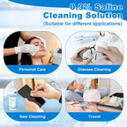 0.9% Saline Cleaning Solution, Normal Solution, Ready-to-Use for Daily Cleaning, Household Use, 100ml Each, 3 per Box, 300ml /10.56 FL OZ