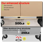 Suzhi Convertible Hand Truck Dolly Cart with Wheels Heavy Duty/with 4 Wheels / 500Lbs Load, 2 Straps for Furniture/Appliance/Carton/Warehouse/Office/no Need to Install, Easy to fold as Video