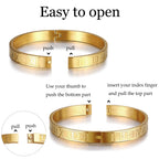 WFYOU 3PCS Stainless Steel Bracelets for Men Gold Roman Numeral Bangle Twisted Cable Adjustable Cuff Bracelet Mens Luxury Jewelry Gifts