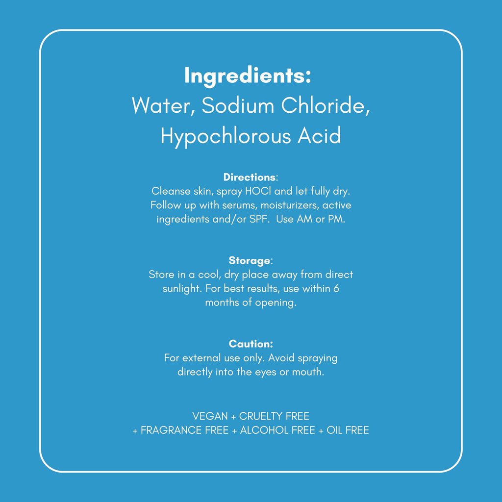 Hypochlorous Acid Spray – Dermatologist Tested HOCl Facial Cleanser for Sensitive, Acne-Prone & Irritated Skin Soothes Redness, Eczema, Rashes & Itching – Skin Repair Spray, 2oz + 6.8oz, Honeydew Labs