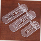 NULYLU 30pcs Plastic Shelf Support Pegs for Furniture Easy to Install Locking Shelf Pins for Cabinets Bookcases and Closets Sturdy and Clips