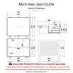 QILIPSU Waterproof Junction Box IP67 Outdoor Plastic Electrical Project Enclosure Weatherproof with Inner Door, Mounting Plate, Wall Brackets, Hinged Clear Cover 20"x16.1"x7.9" CC-D