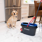O-Cedar Genuine RinseClean Deep Clean Spin Mop Head Replacement | Machine Washable | Reusable | Microfiber Refill | 40% More Cleaning Power (Pack of 2)