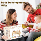 Vanplay 8 in 1 Wooden Activity Table, Montessori Toys for 2 Year Old Gift