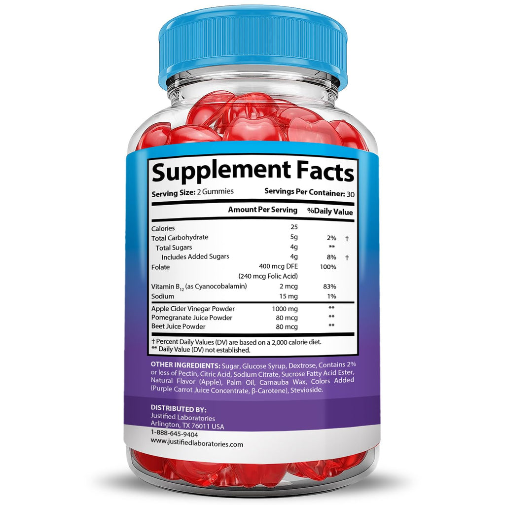 (5 Pack) Apple Cider Vinegar Gummies 1000MG Keto Blast Keto ACV Gummies Advanced Formula Formulated with Pomegranate Beet Juice Powder B12 Vegan Non GMO 300 Gummys
