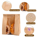 Moretoes 20pcs Bread Bags for Homemade Bread with Tab, 13.7x8.3x3.5In