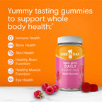One A Day Teen Girl’s Daily Essentials Multivitamin Gummies, Teen Girl Multivitamins with Biotin, Vitamin B12 and B6, Vitamin C, Raspberry Natural Flavor, 120 Gummies