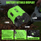 Forrat 1Pack BA5600T 10000mAh 56V Replacement Battery for EGO 56V Battery 10.0Ah Compatible with EGO Battery 56Volt Cordless Tools (Green)