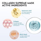 #OOTD Hydrating Soothing Sheet Masks Gift Set for Skincare, Korean Vegan Sheet Mask for Dry, Sensitive Skin, Calming, Smoothing, Brightening, Collagen, Ceramide, Cica, Hyaluronic Acid 30EA